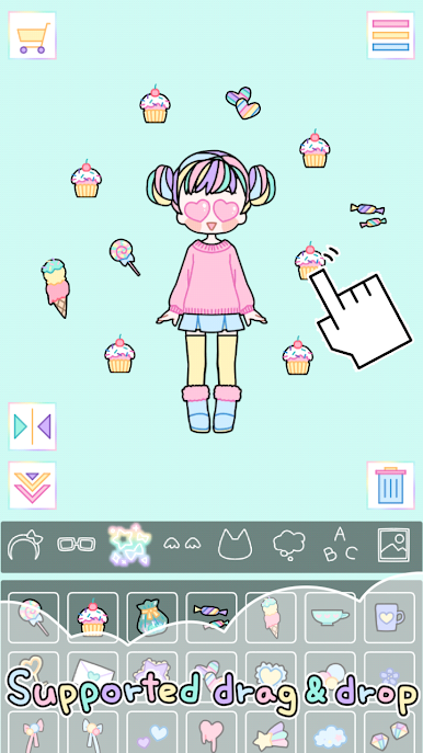 粉彩少女换装