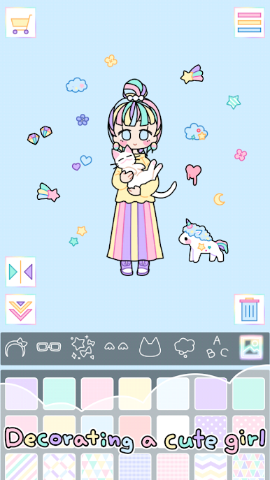 粉彩少女换装