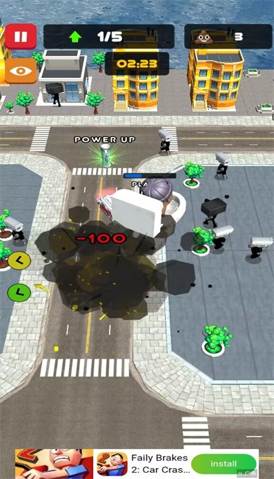 狂暴马桶人怪物粉碎游戏免费版