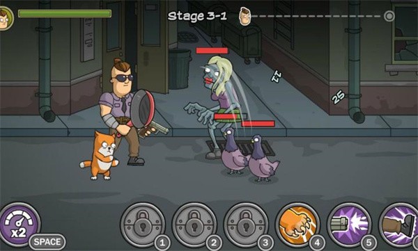 塞尼亚和奥斯卡大战僵尸安卓版