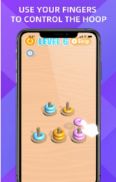 铁圈颜色排序游戏