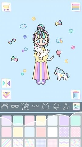 樱花下的可爱女生手游