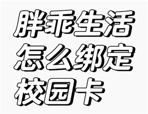 胖乖生活怎么绑定校园卡 胖乖生活怎么nfc