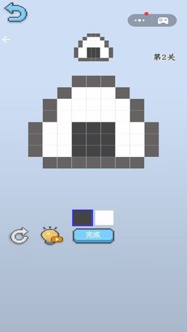 方块涂色画