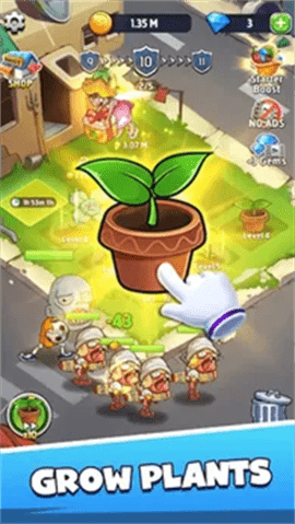僵尸防御合并植物