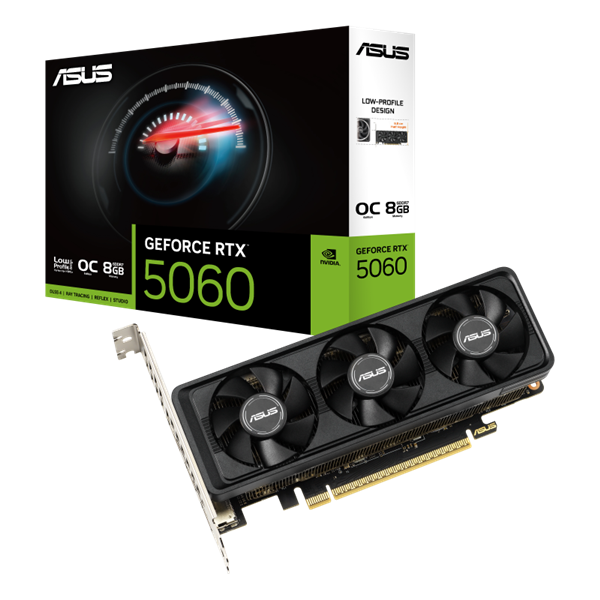 华硕推出半高刀卡RTX 5060：双槽三风扇、长175.8毫米