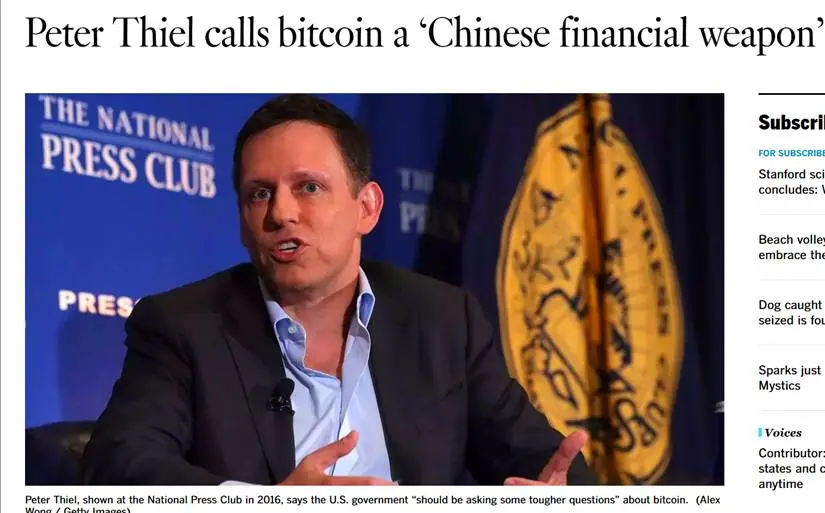 彼得·蒂尔暗中布局以太坊，PayPal教父构建加密金融帝国