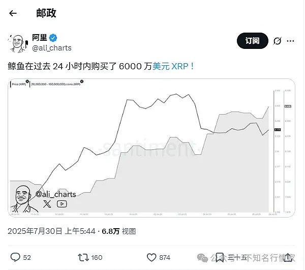 XRP/Solana 蓄势待发？鲸鱼加码 + SEC 关键裁决、8 月 ETH/PEPE/RTX 价格走势全解析