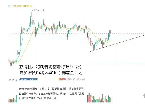 川普新政引爆加密市场 养老金入场BTC领涨 ETH蓄势待发 山寨币集体狂欢