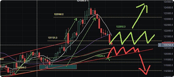0814比特币高位震荡蓄势待发、突破124000美元或加速上行