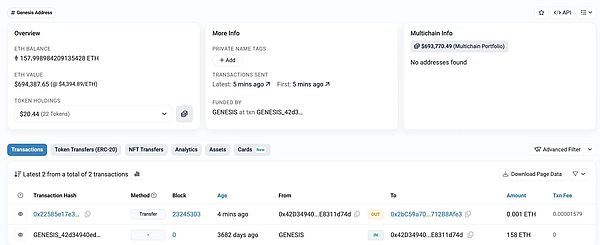 以太坊 "沉睡巨鲸" 苏醒：0.01 ETH 测试交易引爆十年财富传奇