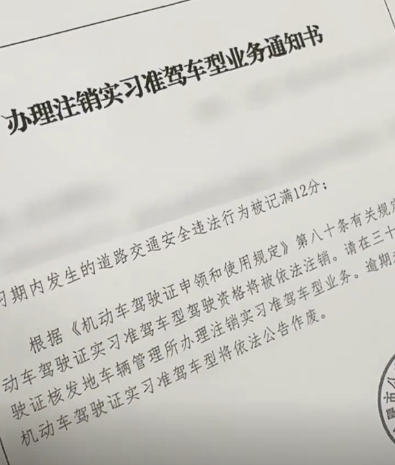 男子实习期内骑改装摩托炸街：被举报后驾驶证遭注销