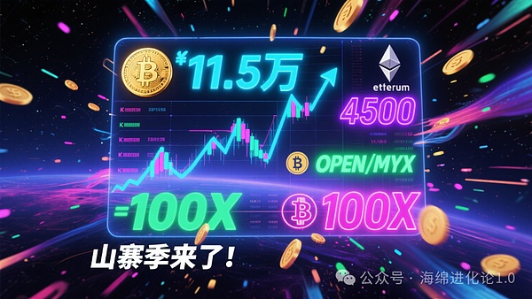 比特币狂飙12万？以太坊冲击5000？OPEN、MYX暴拉200倍！山寨季爆发？
