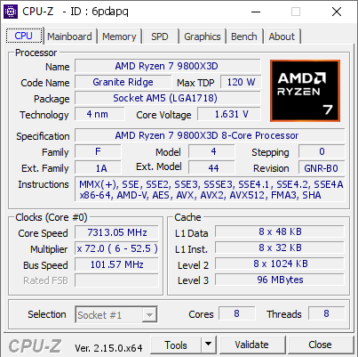 技嘉X870 AORUS Tachyon加持：锐龙7 9800X3D超频新世界纪录！突破7.3GHz大关