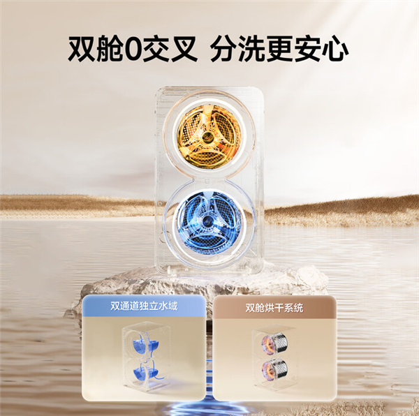 2399元 追觅发布“双黄蛋”洗烘机：上筒洗袜子、下筒洗内衣