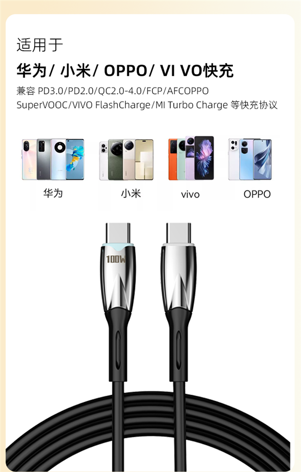 60W快充速度嗖嗖的!喜美诺C-C数据线狂促!3.9元手慢无