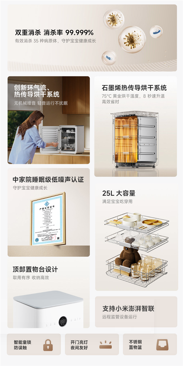949元!小米推出米家智能消毒机:消杀率99.999%、接入米家App