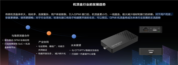 创维数字、海思联合发布GPMI微型插入式机顶盒：年内试点应用