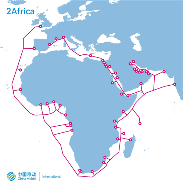 全球最长海缆2Africa东段正式开通!全长4.5万公里:连接三大洲30多国