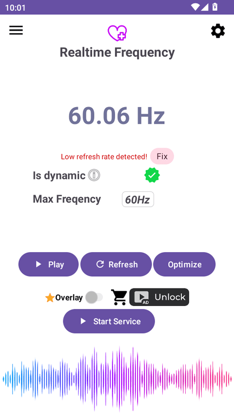 Screen Refresh Rate Tool
