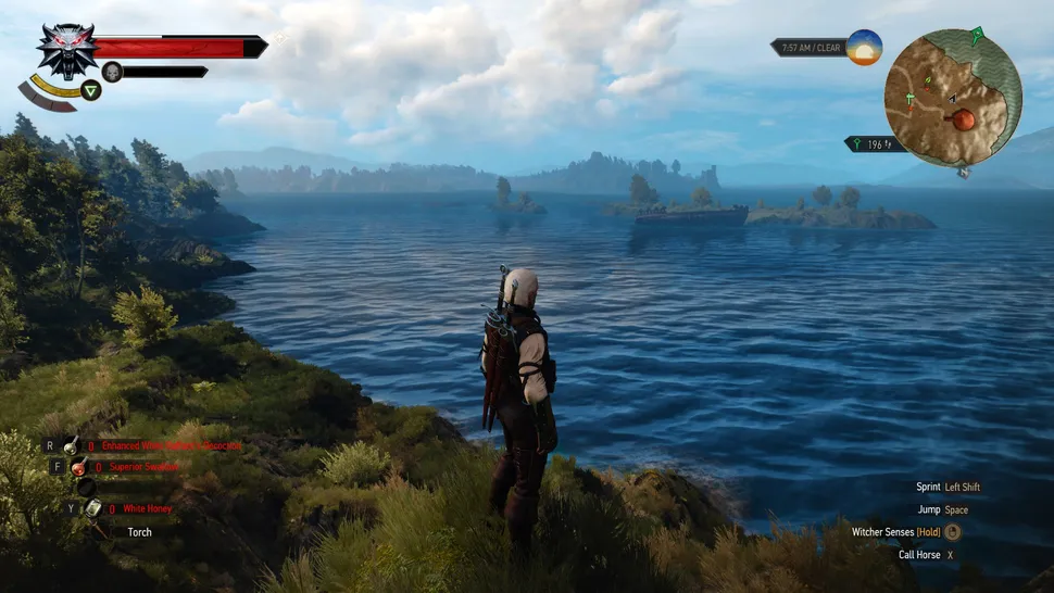 《巫师3》水下探索场景展示