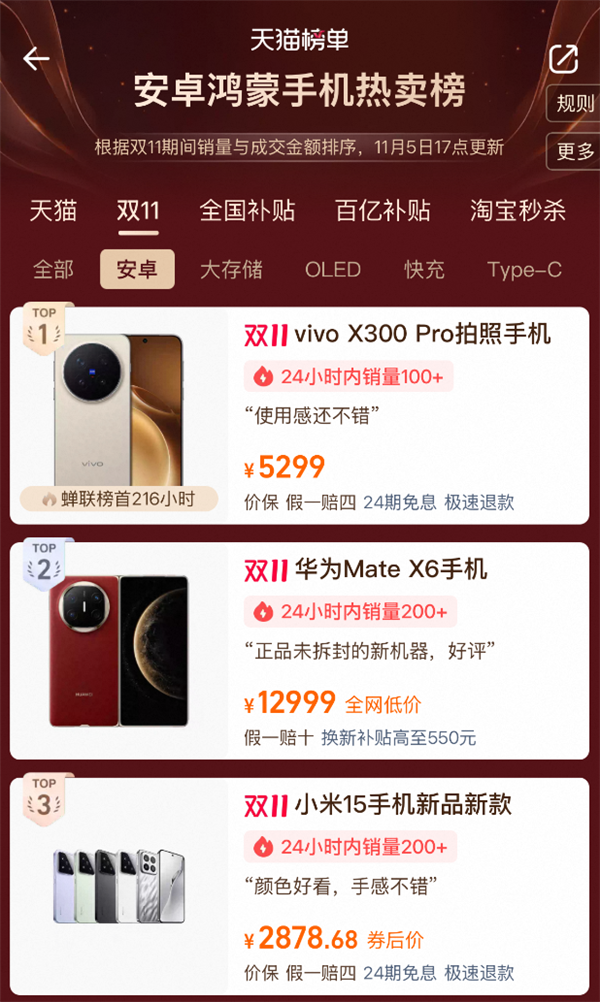 双十一折叠屏换机首选!华为折叠家族全系热销:多形态满足全场景需求