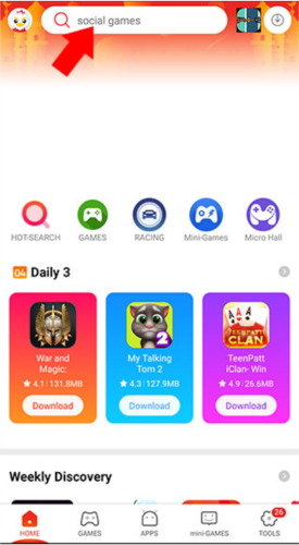 9apps怎么下载微信？