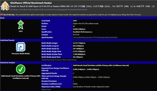AMD下代锐龙AI 9 HX 470突然现身:12核24线程、最高5.25GHz