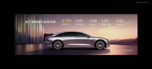 0.193极致风阻系数！余承东：享界S9上市一年多仍保持全球量产最低