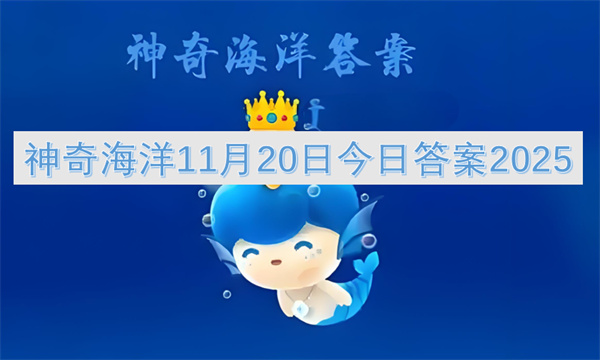 神奇海洋2025年11月20日最新答案揭晓