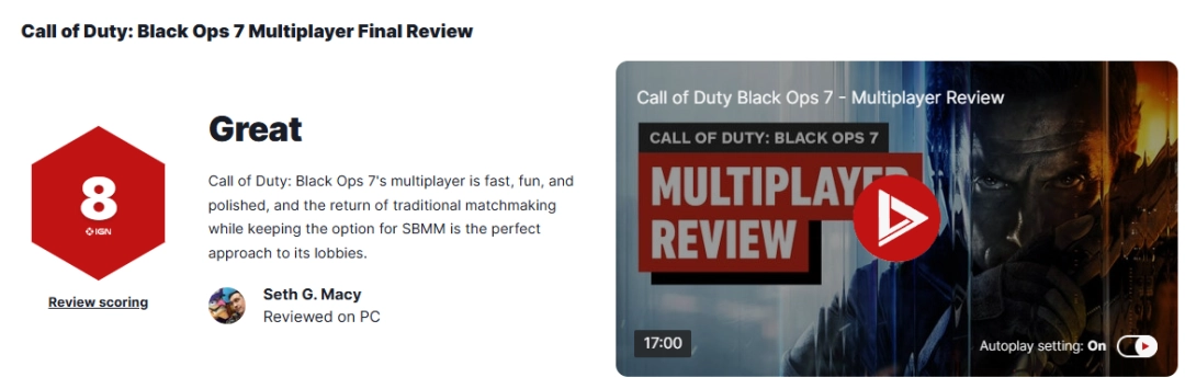 使命召唤:黑色行动7多人模式展示