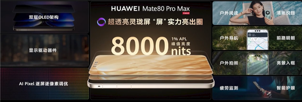 首发鸿蒙6、第二代红枫!华为Mate 80/Pro/Pro Max发布:4699元起