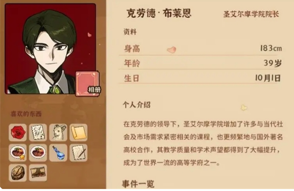 克劳德喜好物品展示