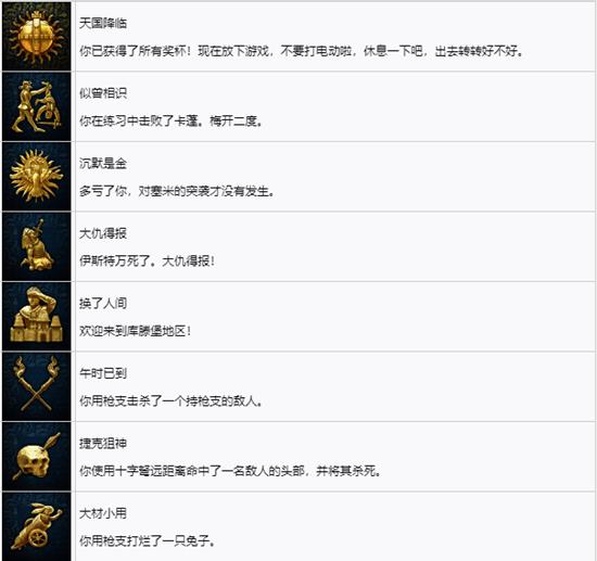 天国拯救2白金奖杯展示