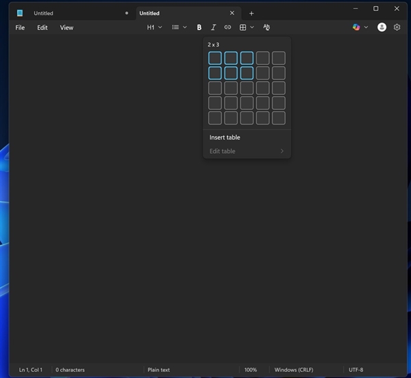 Windows记事本表格功能实测：比Word更简单、兼容Markdown