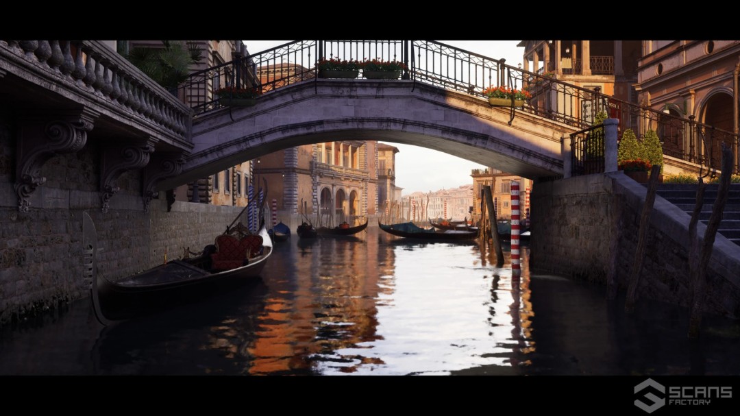 威尼斯街道实时光影