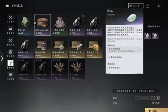 商店限购材料展示