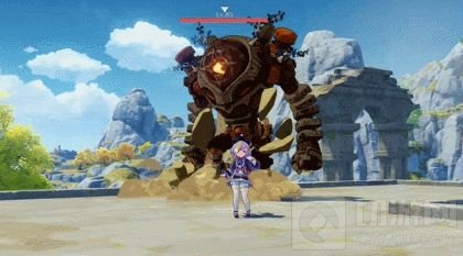 遗迹守卫跃空攻击示意图