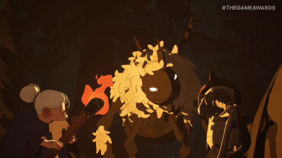 鸡脚老妇人行走在迷雾森林