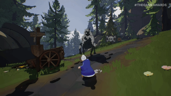 野兽同伴的剪影特写