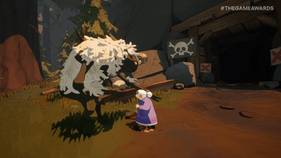 燃烧的篝火与神秘符号