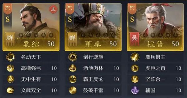 袁绍统率弓阵容示意图