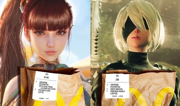 麦当劳游戏角色点餐创意海报