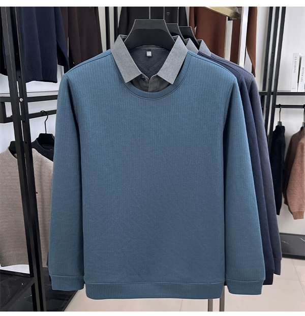 红蜻蜓男装旗舰店 加绒加厚假两件毛衣39.9元起上新