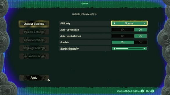 塞尔达无双封印战记难度调节方法 塞尔达无双封印战记难度怎么调