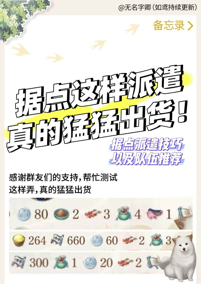 如鸢据点如何派遣 据点派遣收益最大化指南