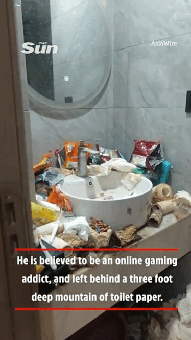 隔着屏幕都想吐！男子蜗居电竞酒店两年 垃圾堆一米高