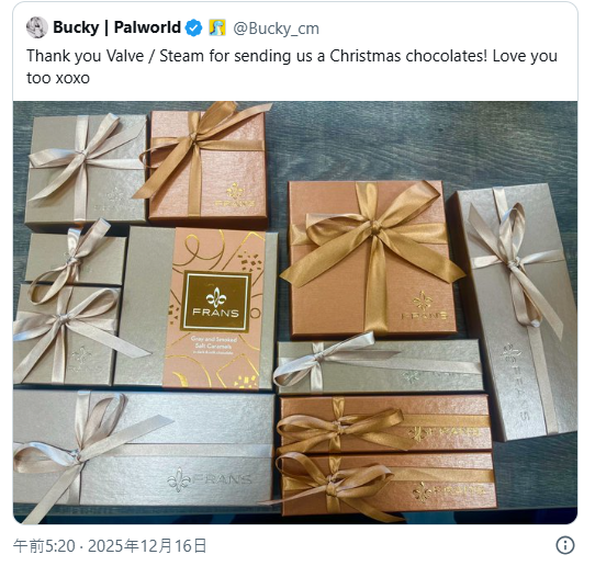 工作室收到的巧克力礼盒