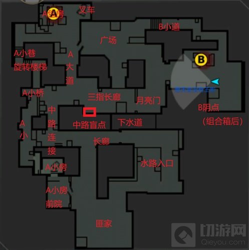 沙丘地图报点示意图