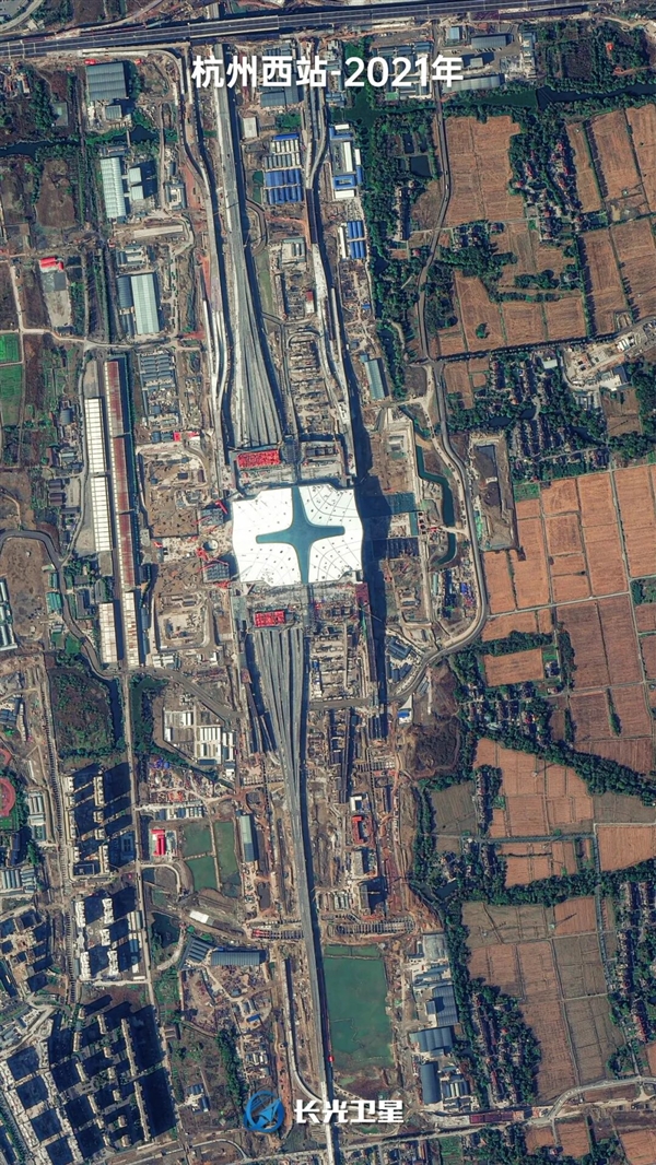 卫星镜头记录：杭州西站6年成长记录